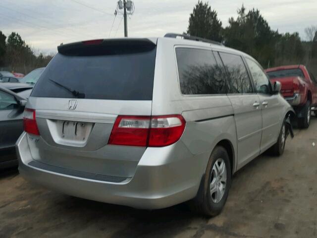 5FNRL38637B452495 - 2007 HONDA ODYSSEY EX SILVER photo 4