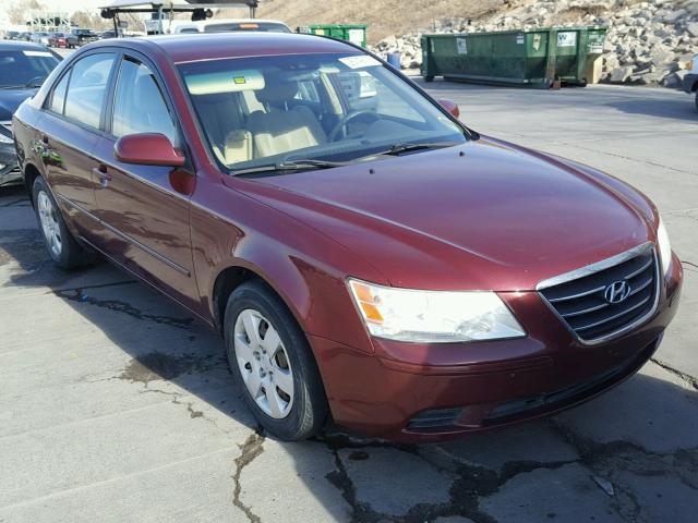 5NPET46C19H545002 - 2009 HYUNDAI SONATA GLS RED photo 1