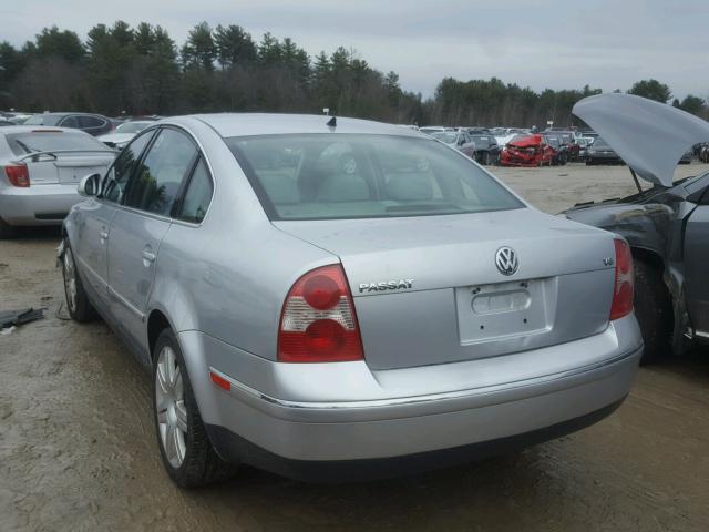 WVWRU63B55E066405 - 2005 VOLKSWAGEN PASSAT GLX SILVER photo 3