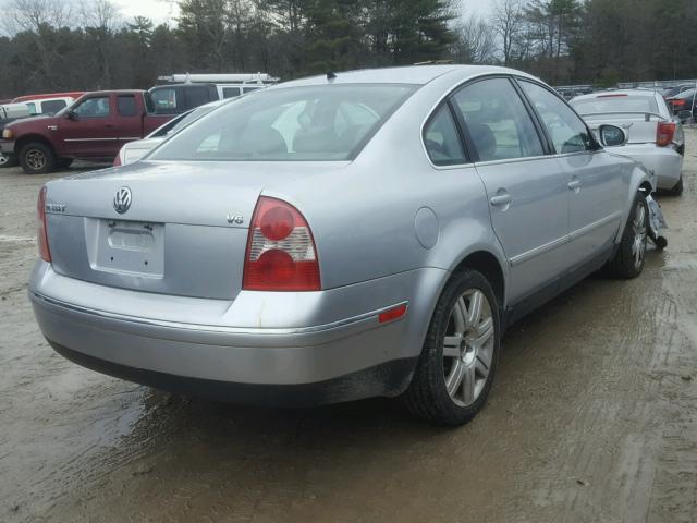 WVWRU63B55E066405 - 2005 VOLKSWAGEN PASSAT GLX SILVER photo 4