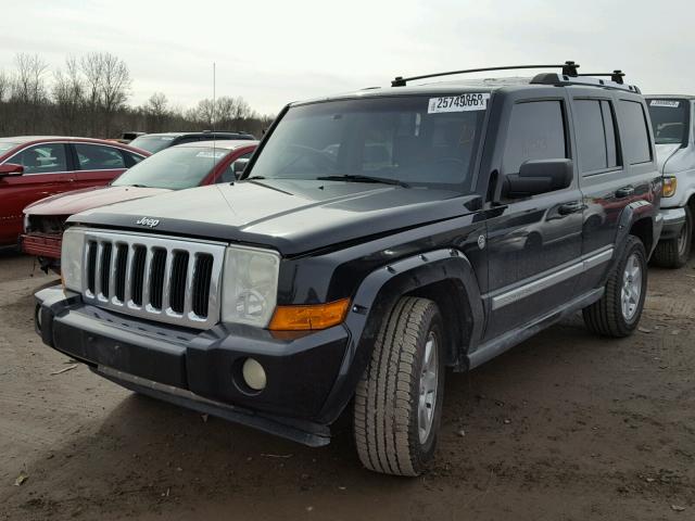 1J8HG58216C318467 - 2006 JEEP COMMANDER BLACK photo 2