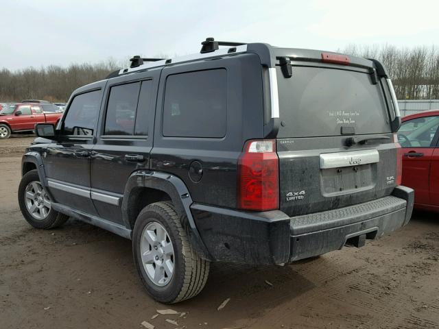 1J8HG58216C318467 - 2006 JEEP COMMANDER BLACK photo 3