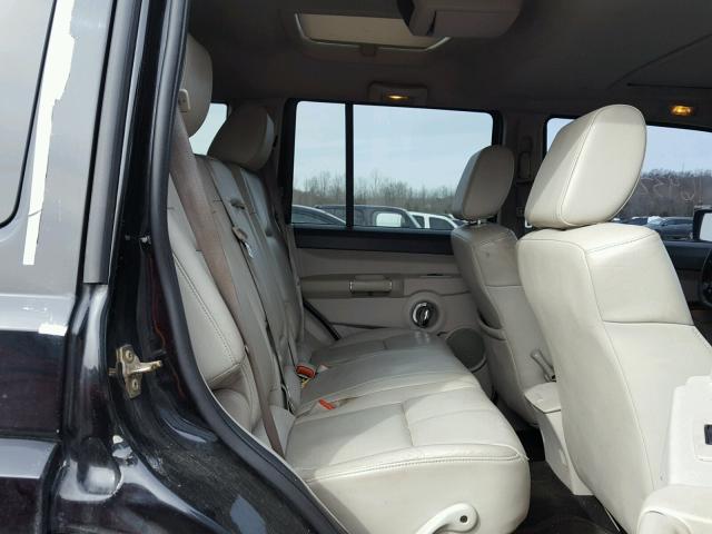 1J8HG58216C318467 - 2006 JEEP COMMANDER BLACK photo 6