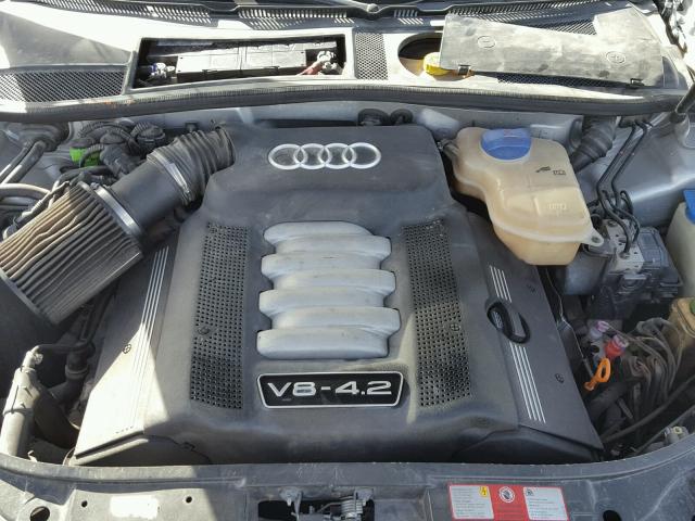 WAUML64B52N095021 - 2002 AUDI A6 4.2 QUA SILVER photo 7