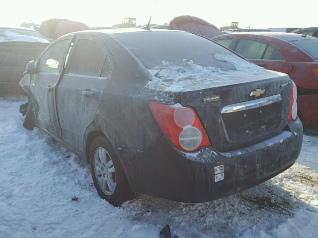 1G1JC5SH9D4203553 - 2013 CHEVROLET SONIC LT BLACK photo 3