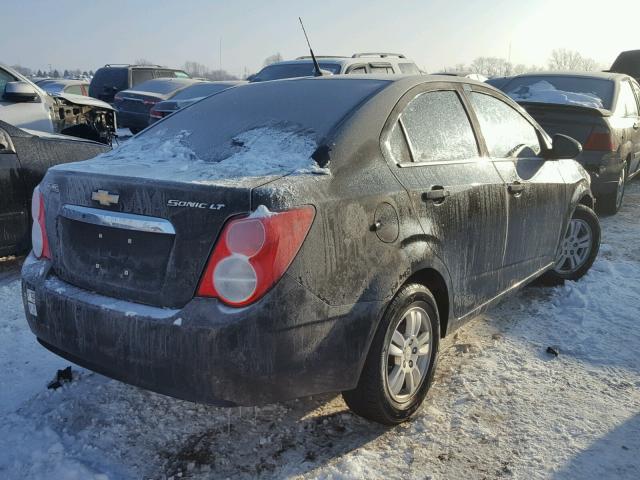 1G1JC5SH9D4203553 - 2013 CHEVROLET SONIC LT BLACK photo 4