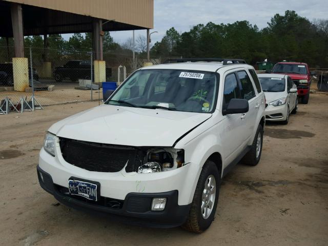 4F2CY0C77BKM06296 - 2011 MAZDA TRIBUTE I WHITE photo 2