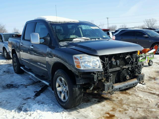 1N6BA07B87N222941 - 2007 NISSAN TITAN XE GRAY photo 1