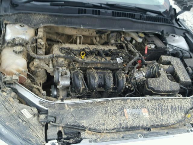 3FA6P0H7XER344391 - 2014 FORD FUSION SE SILVER photo 7