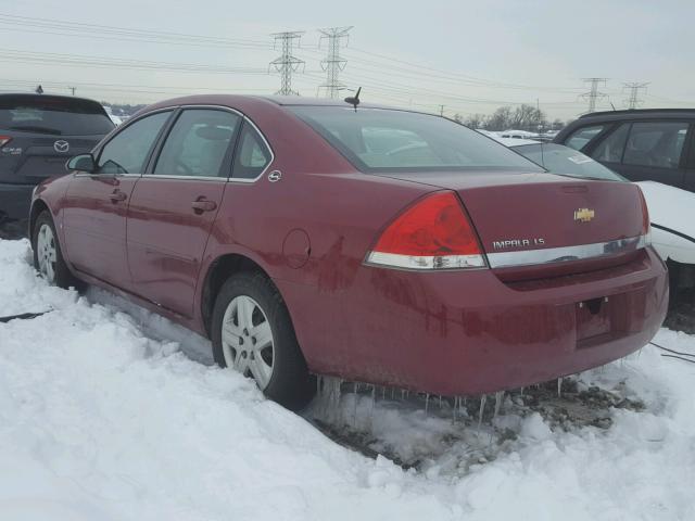 2G1WB58KX69152866 - 2006 CHEVROLET IMPALA LS RED photo 3