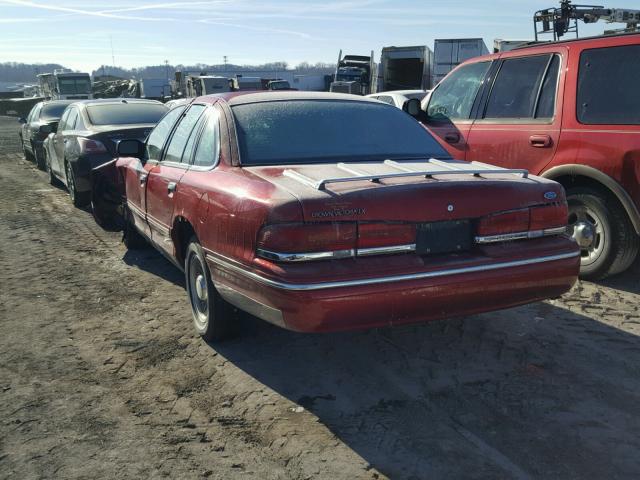 2FALP74W4VX169503 - 1997 FORD CROWN VICT RED photo 3