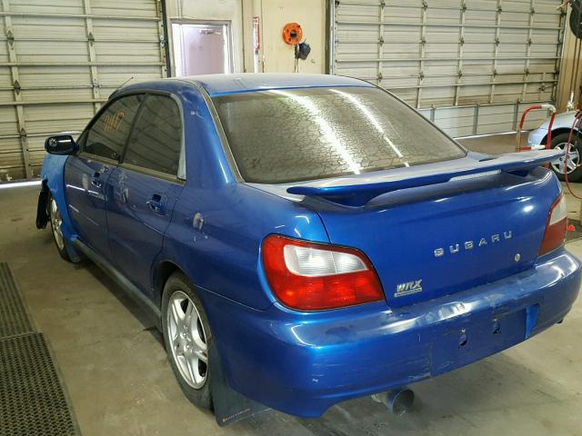 JF1GD29613G506413 - 2003 SUBARU IMPREZA WR BLUE photo 3