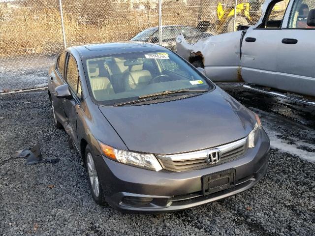 19XFB2F96CE300045 - 2012 HONDA CIVIC EXL GRAY photo 1