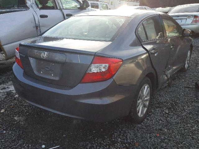 19XFB2F96CE300045 - 2012 HONDA CIVIC EXL 灰色 照片 4