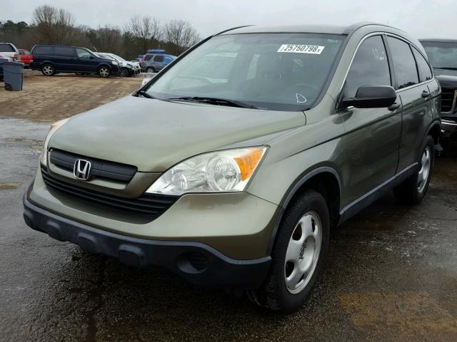 JHLRE38388C001015 - 2008 HONDA CR-V LX GREEN photo 2