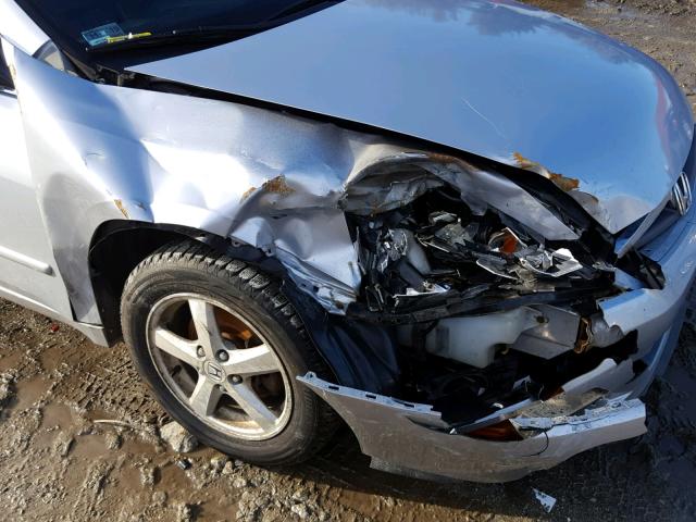 1HGCM56875A131568 - 2005 HONDA ACCORD EX SILVER photo 9