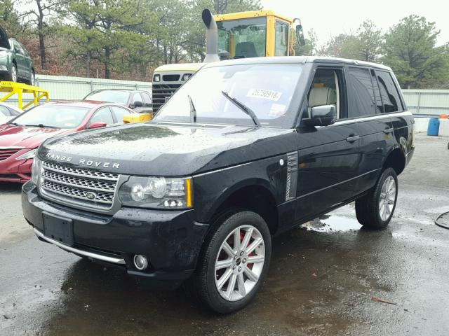 SALMF1E49BA329674 - 2011 LAND ROVER RANGE ROVE BLACK photo 2