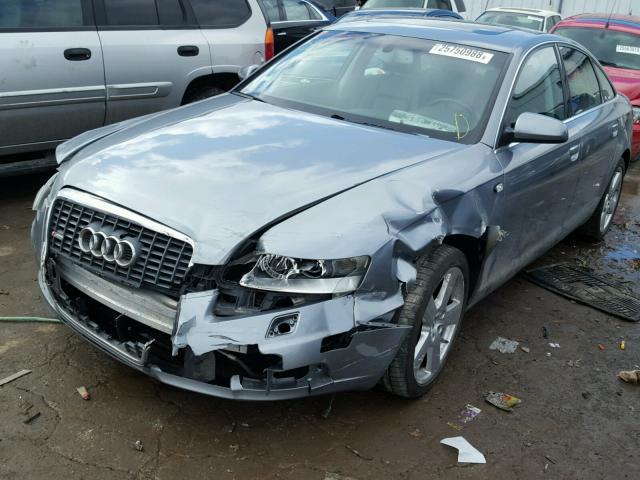 WAUDH74F28N179607 - 2008 AUDI A6 3.2 QUA GRAY photo 2