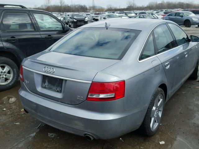 WAUDH74F28N179607 - 2008 AUDI A6 3.2 QUA GRAY photo 4