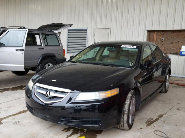 19UUA66275A054974 - 2005 ACURA TL BLACK photo 2