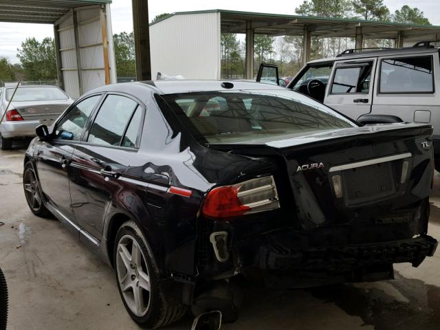 19UUA66275A054974 - 2005 ACURA TL BLACK photo 3