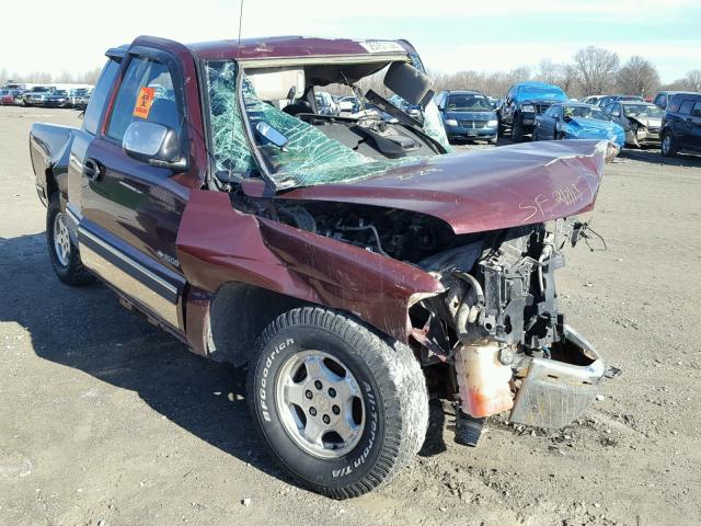 2GCEK19V621322458 - 2002 CHEVROLET SILVERADO MAROON photo 1