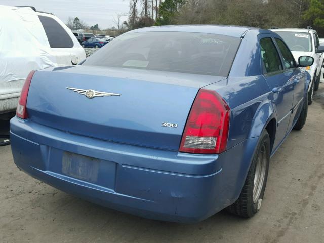 2C3KA43R07H704409 - 2007 CHRYSLER 300 BLUE photo 4