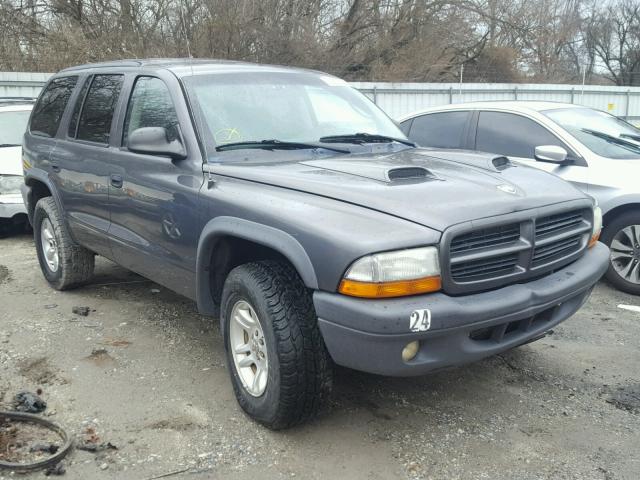 1D4HS38N33F624488 - 2003 DODGE DURANGO SP GRAY photo 1