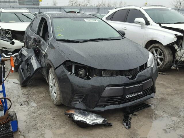 2T1BURHE3GC539861 - 2016 TOYOTA COROLLA L BLACK photo 1