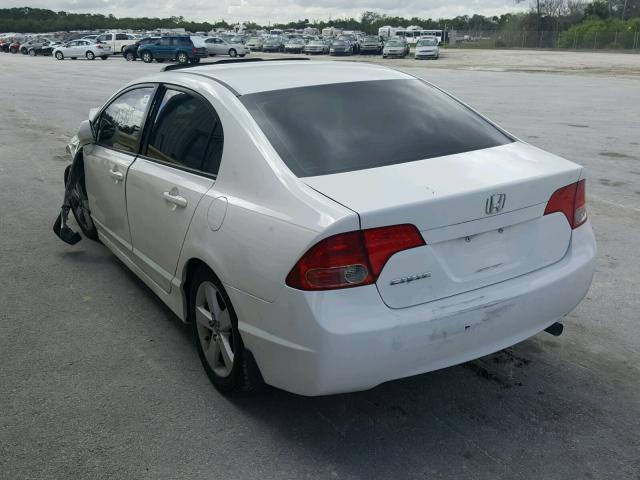 2HGFA16928H530322 - 2008 HONDA CIVIC EXL WHITE photo 3