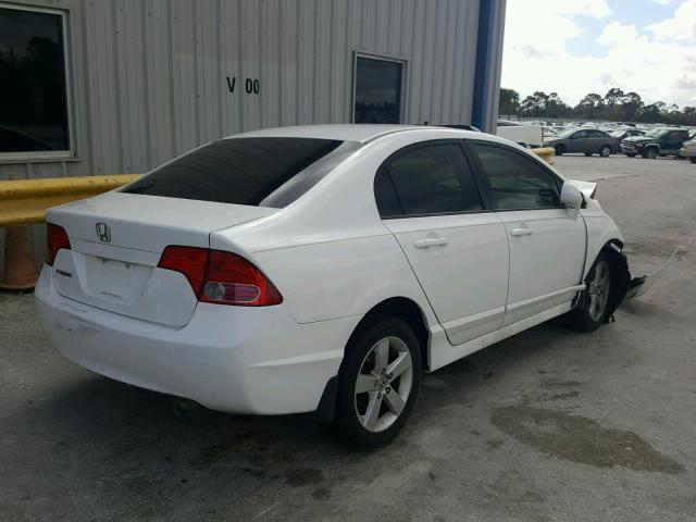 2HGFA16928H530322 - 2008 HONDA CIVIC EXL WHITE photo 4