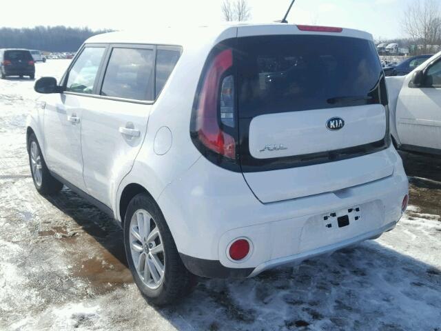 KNDJP3A52H7456192 - 2017 KIA SOUL + WHITE photo 3