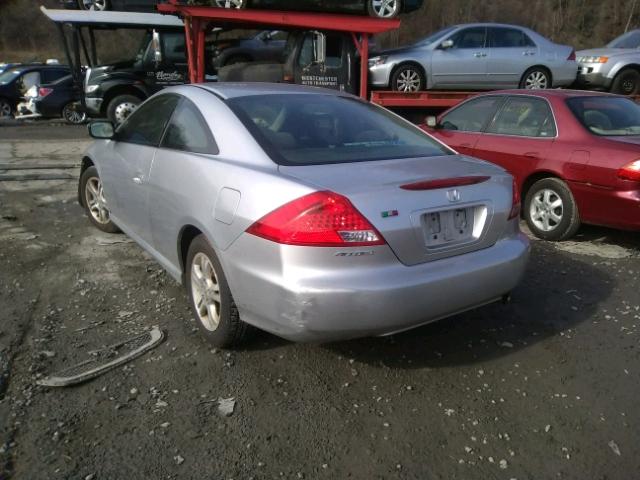 1HGCM72777A015640 - 2007 HONDA ACCORD EX SILVER photo 3