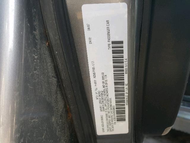 4S3BL616X86200978 - 2008 SUBARU LEGACY 2.5 SILVER photo 10