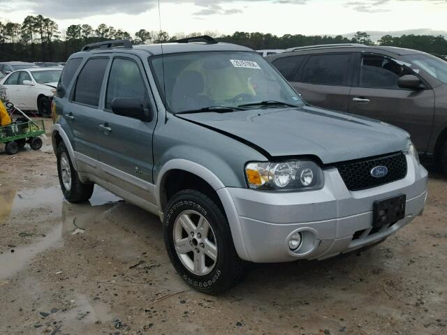 1FMCU49H07KA67323 - 2007 FORD ESCAPE HEV GREEN photo 1