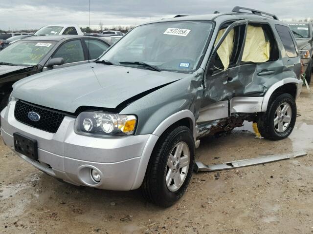 1FMCU49H07KA67323 - 2007 FORD ESCAPE HEV GREEN photo 2