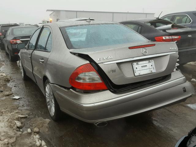 WDBUF87X58B324027 - 2008 MERCEDES-BENZ E 350 4MAT GRAY photo 3