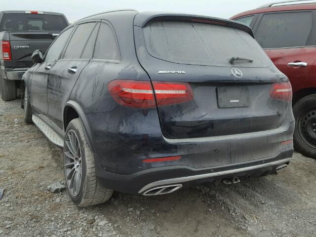 WDC0G6EB3HF178593 - 2017 MERCEDES-BENZ GLC 43 4MA BLUE photo 3