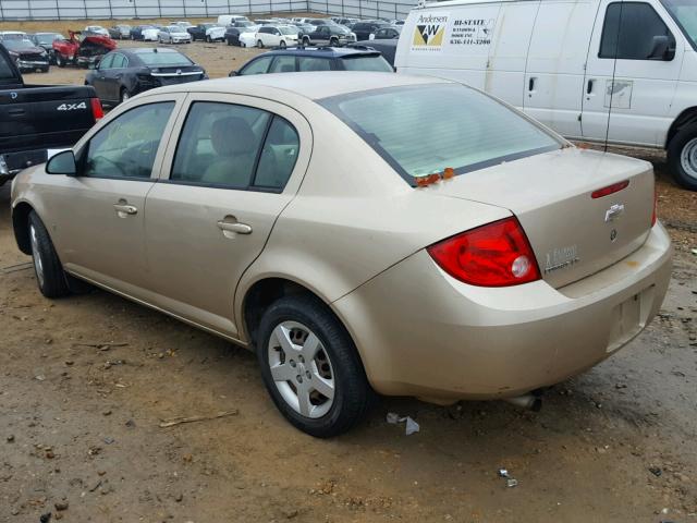 1G1AK55F367771506 - 2006 CHEVROLET COBALT LS GOLD photo 3