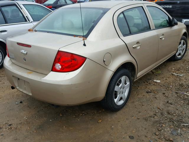 1G1AK55F367771506 - 2006 CHEVROLET COBALT LS GOLD photo 4