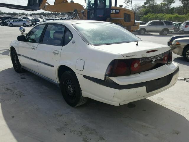 2G1WF55K159313841 - 2005 CHEVROLET IMPALA 白色 照片 3
