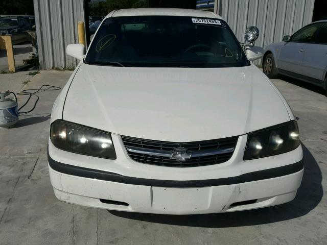 2G1WF55K159313841 - 2005 CHEVROLET IMPALA WHITE photo 9