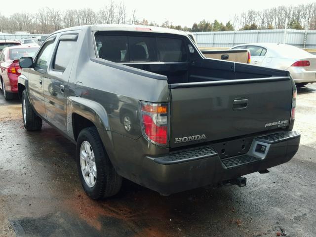 2HJYK165X8H521588 - 2008 HONDA RIDGELINE GREEN photo 3