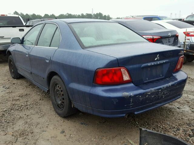 4A3AA46G23E192359 - 2003 MITSUBISHI GALANT ES BLUE photo 3