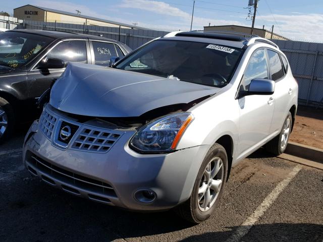 JN8AS58T38W021156 - 2008 NISSAN ROGUE S SILVER photo 2