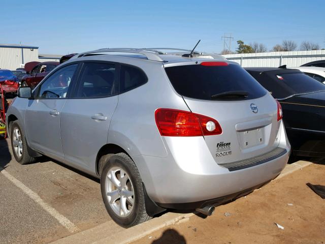 JN8AS58T38W021156 - 2008 NISSAN ROGUE S SILVER photo 3