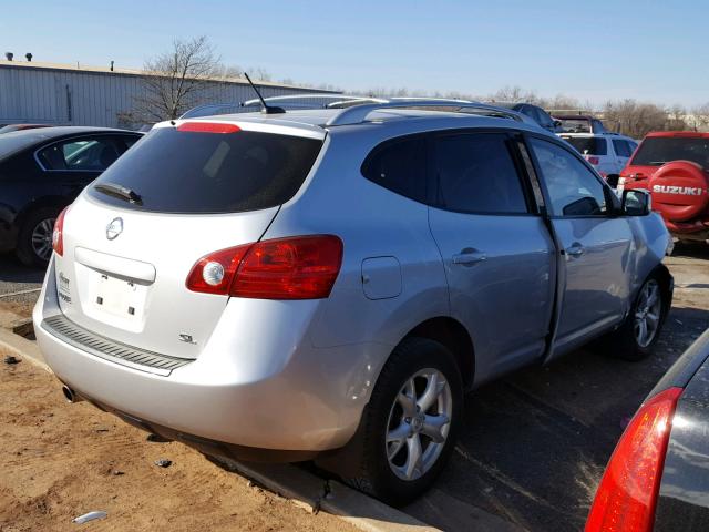 JN8AS58T38W021156 - 2008 NISSAN ROGUE S SILVER photo 4