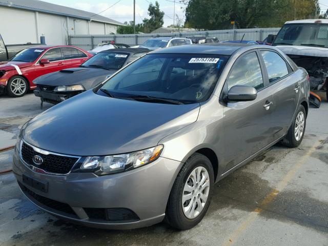 KNAFU4A29C5625278 - 2012 KIA FORTE EX GRAY photo 2