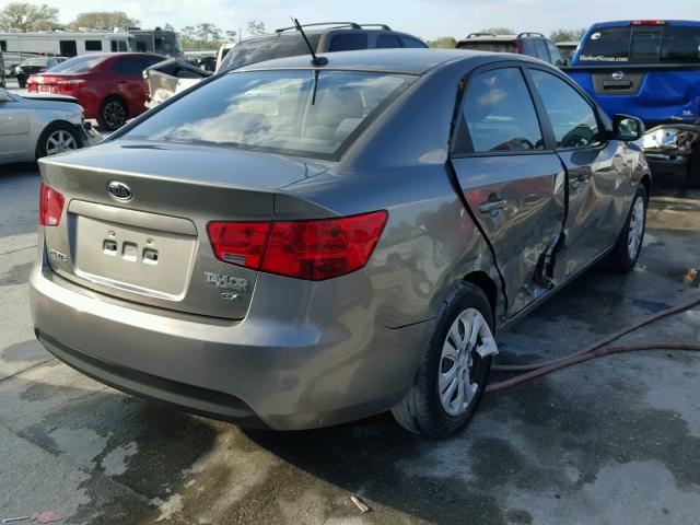 KNAFU4A29C5625278 - 2012 KIA FORTE EX GRAY photo 4