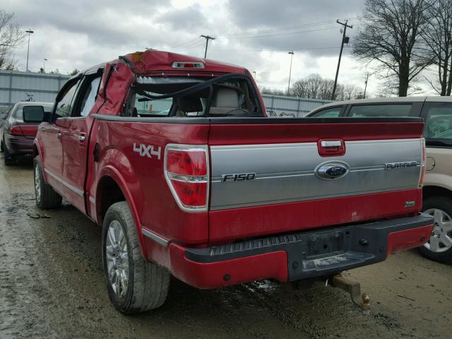 1FTFW1EVXAFA75600 - 2010 FORD F150 SUPER RED photo 3